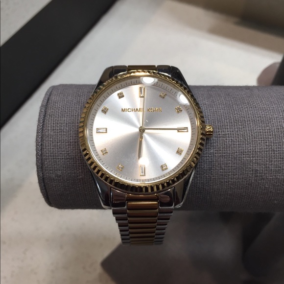 Michael Kors Two-Tone Silver and Gold Watch - Picture 1 of 5